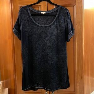 Gap Women’s Vintage Sheer Denim Look Short Sleeve Top